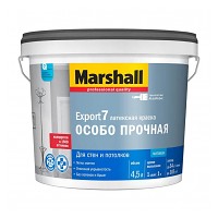 Краска Marshall Export 7 матовая латексная BW 4,5л